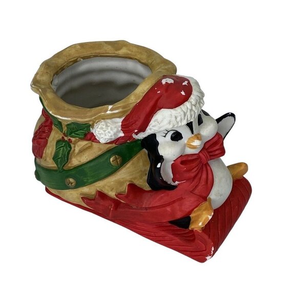 Vintage House of‎ Lloyd Penguin Candy Dish 1989 Christmas Around the World - Picture 2 of 12